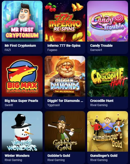 Tragamonedas rentables de Spinay Casino